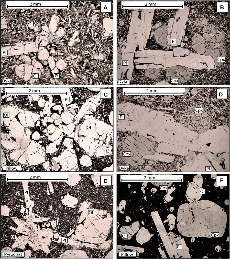 Basalt thin section microscopy
