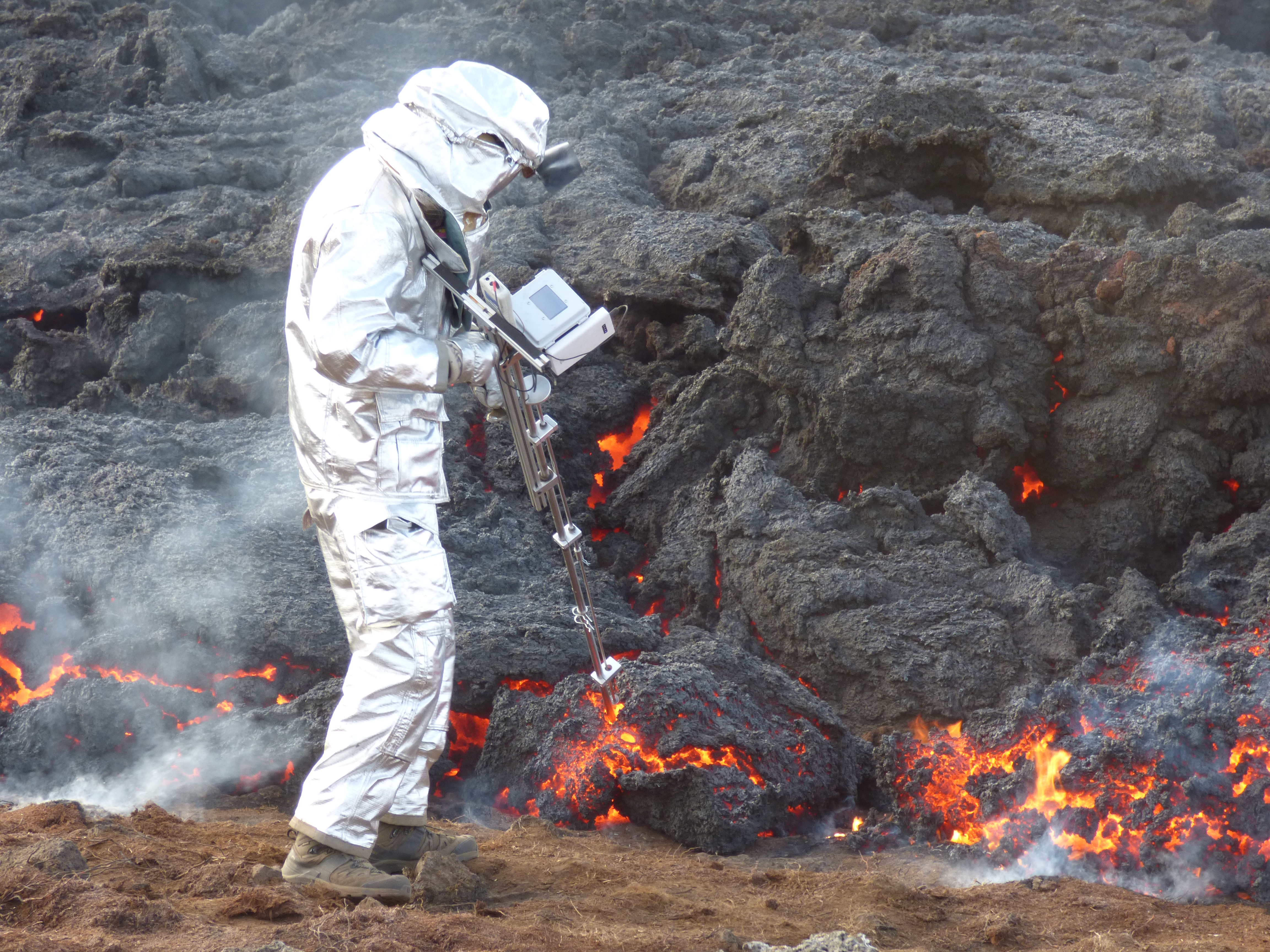 Axial Viscometry in Iceland